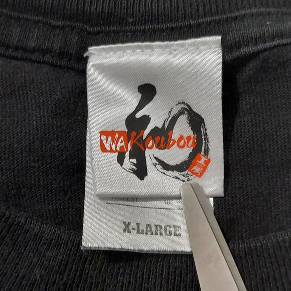 Samurai Japan Spirit Shirt Mens XL Nippon Black Short Sleeve Tee - Picture 5 of 8